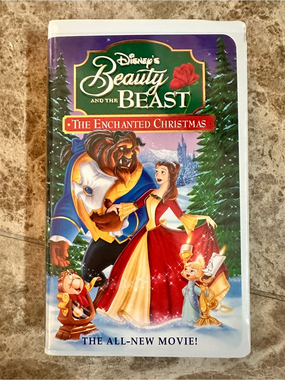 Disney Beauty & The Beast The Enchanted Christmas VHS Tape